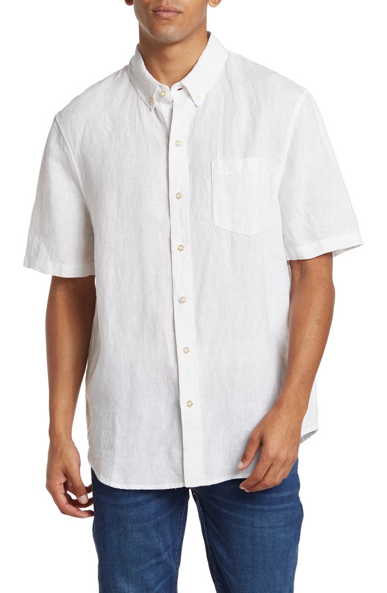 Reyn Spooner Tailored Linen Shirt, Main, color,