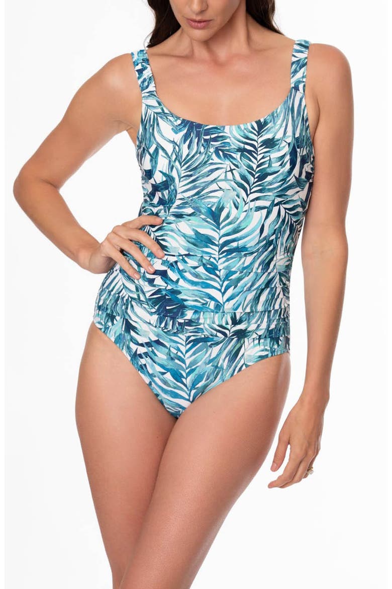 Jolie One-Piece Swimsuit, Main, color, DEPTHS