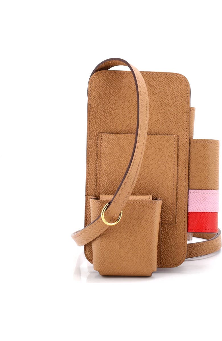 Pre-Owned Hermes Hermesway Phone Case Crossbody Bag Epsom, Main, color, Chai