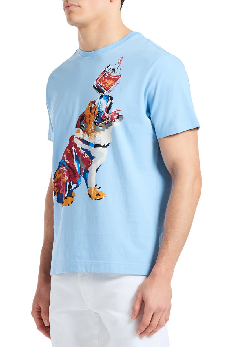 Robert Graham Whiskey Dog Cotton Graphic T-Shirt, Alternate, color, 