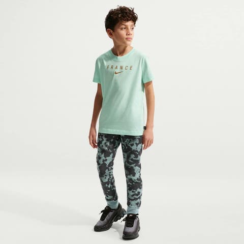 Youth Nike Green France National Team Wordmark T-Shirt