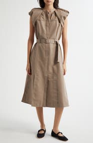 3.1 Phillip Lim Cloud Sleeve Belted Midi Shirtdress