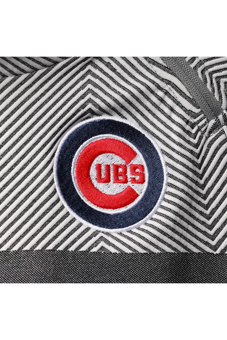 Women's Levelwear Gray Chicago Cubs Verse Asymmetrical Raglan Tri-Blend Quarter-Zip Jacket, Alternate, color, Gray