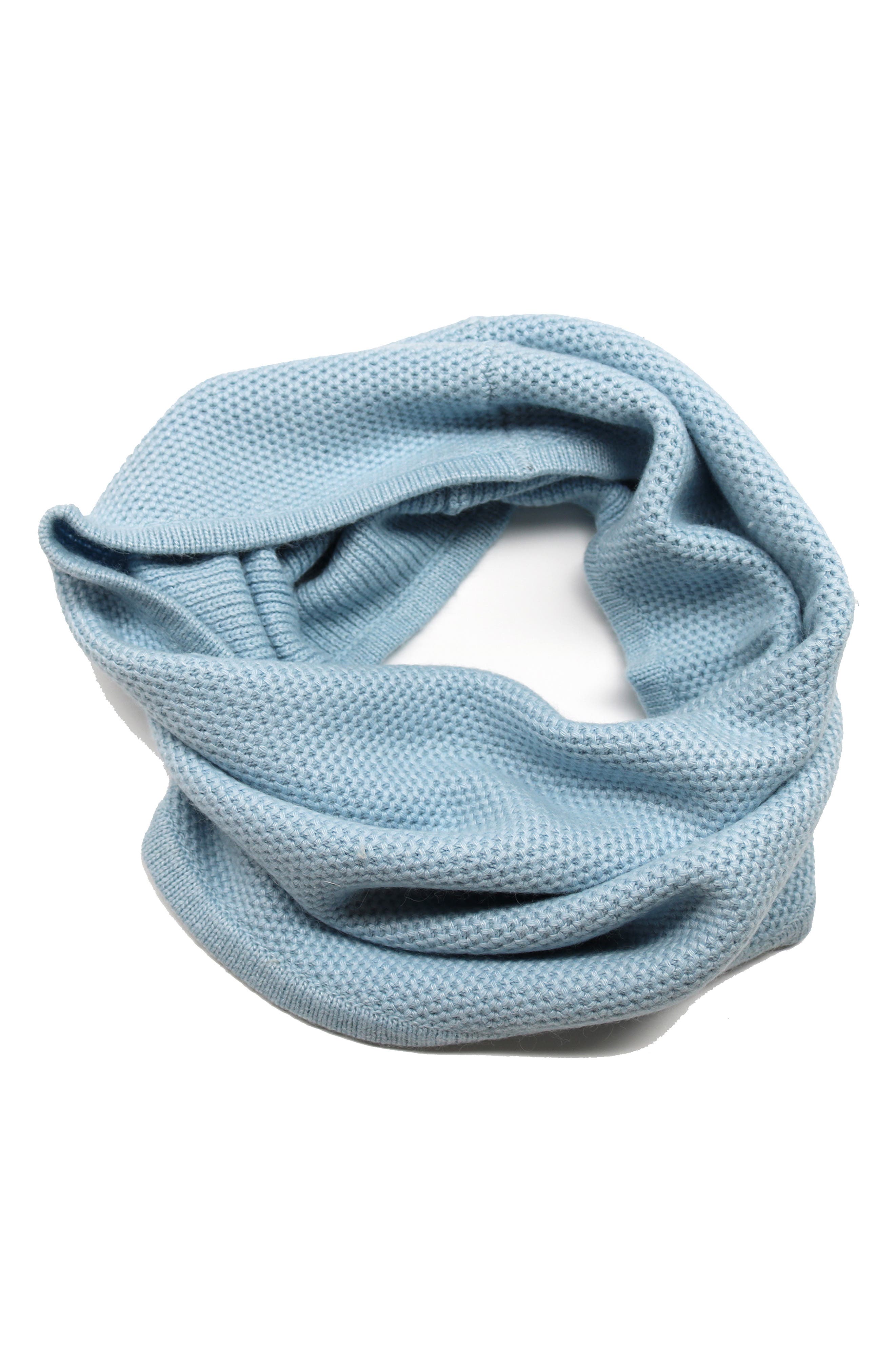 Portolano Popcorn Stitch Infinity Scarf