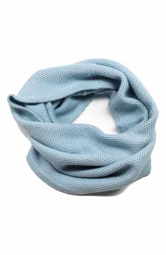 Portolano Popcorn Stitch Infinity Scarf