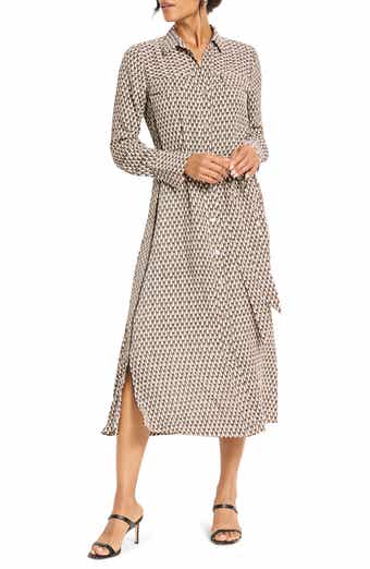 NIC+ZOE Juni Long Sleeve Midi Shirtdress