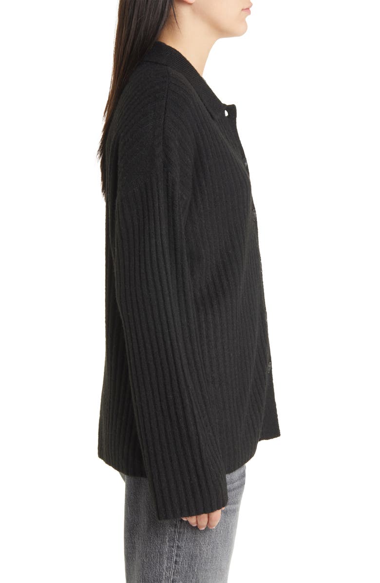 Treasure & Bond Rib Polo Cardigan, Alternate, color, 