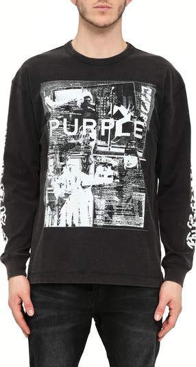 Texture Graphic Long Sleeve T-Shirt