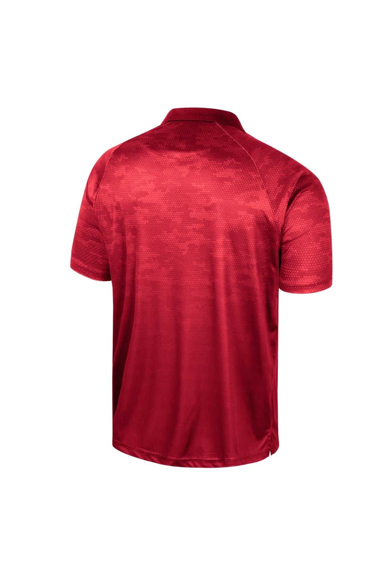 Men's Colosseum Red Utah Utes Honeycomb Raglan Polo, Alternate, color, Red