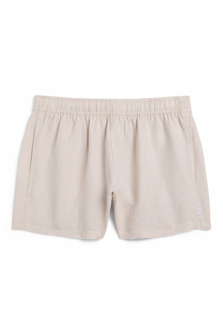 Linen Blend Drawstring Shorts, Main, color, SAND/ BEIGE