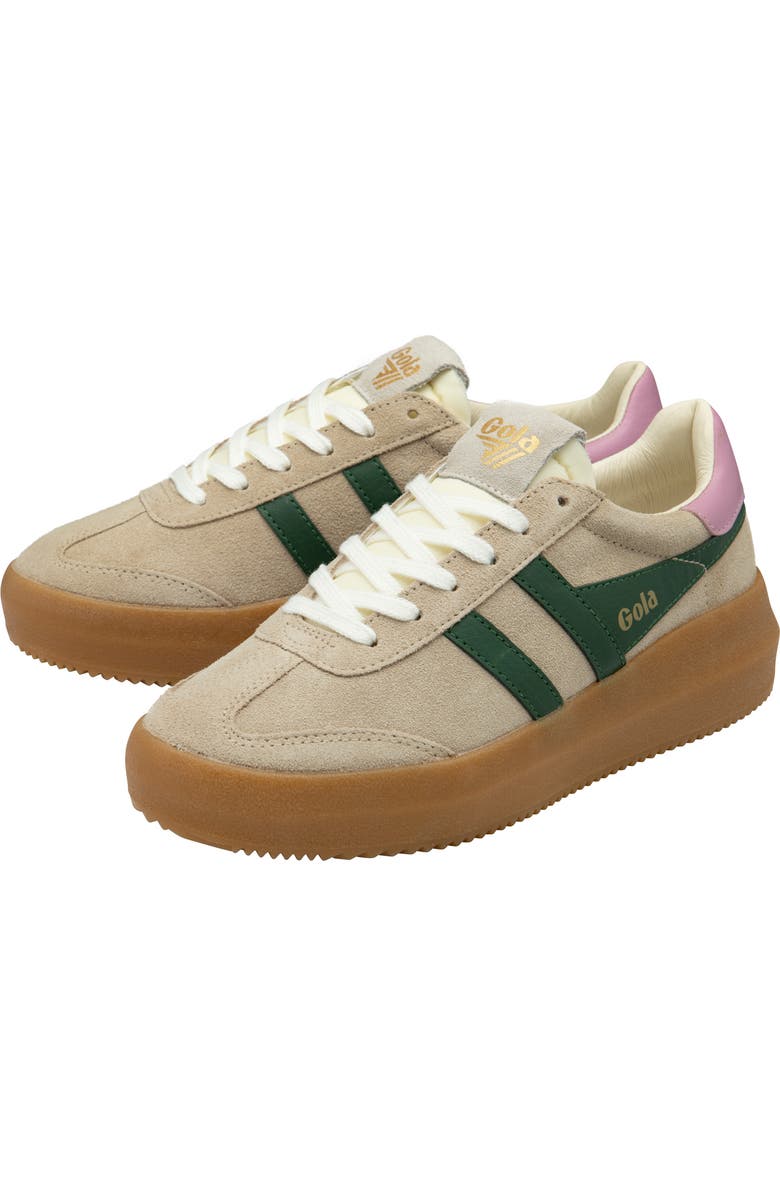 Gola Athena Sneaker, Alternate, color, Bone/ Evergreen/ Candy/ Gum