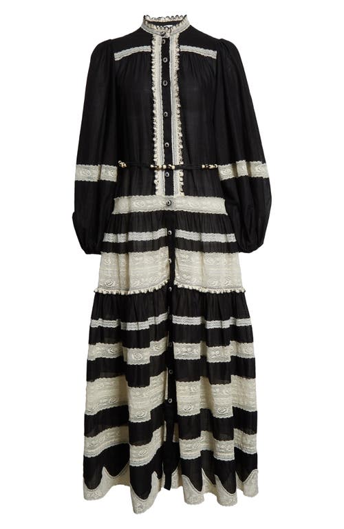 Zimmermann Rhiannon Billow Maxi Dress In Black