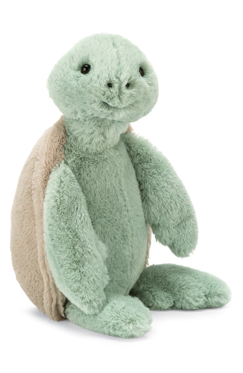 Jellycat Medium Bashful Turtle Stuffed Animal, Main, color,