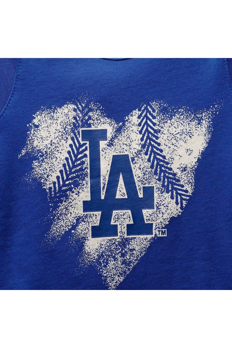 Infant Royal/White/Heathered Gray Los Angeles Dodgers Batter Up 3-Pack Bodysuit Set, Alternate, color, Royal