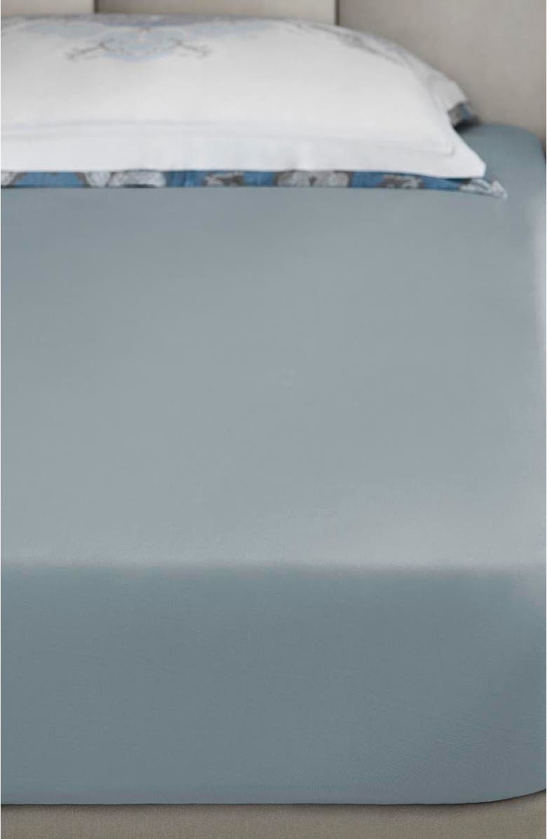 Togas Eriko fitted sheet, Alternate, color, Light Blue