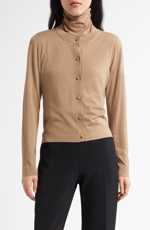 The Row Iyona Wool Cardigan In Camel