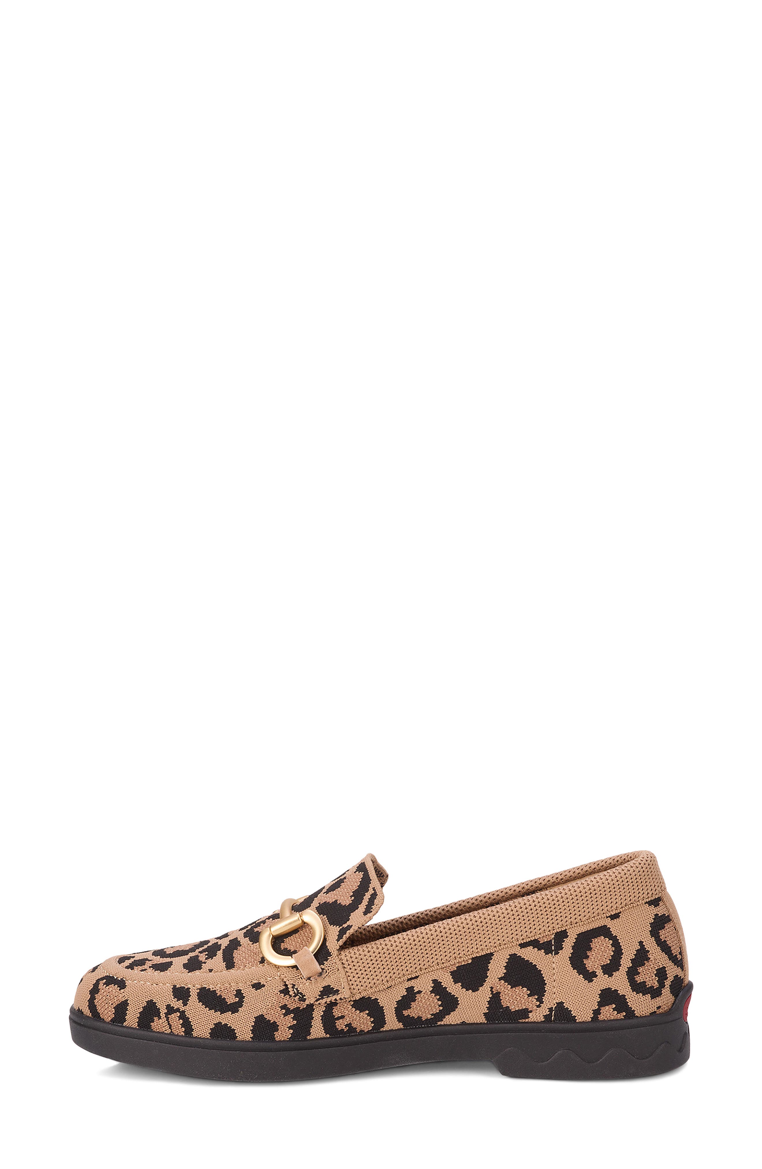 Gwyneth Bit Loafer - Multiple Widths Available, Alternate, color, LEOPARD KNIT