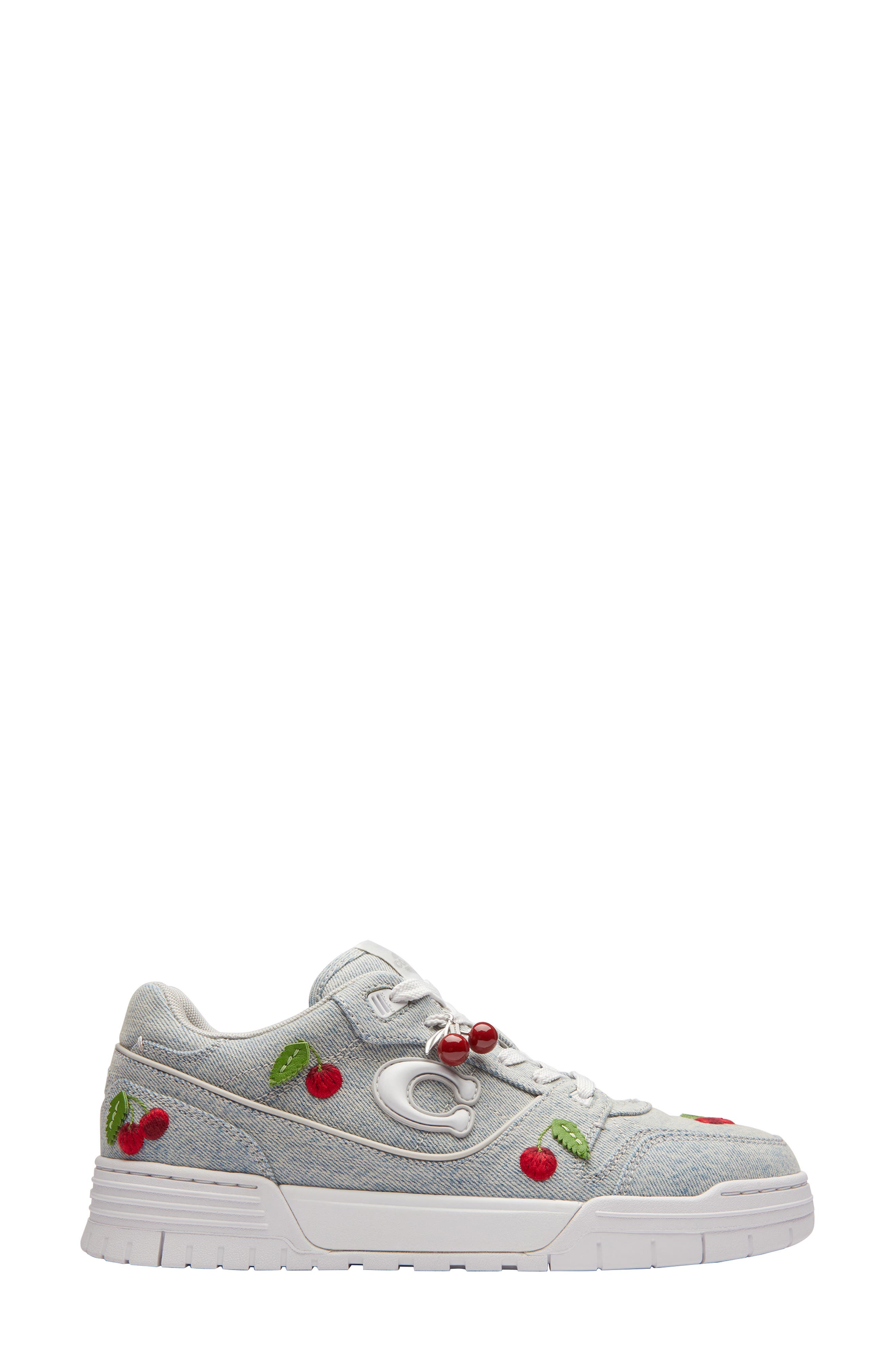 COACH Soho Denim Cherries Sneaker, Alternate, color, 