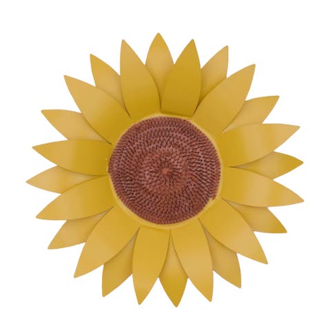 Sunflower Large Metal Wall Flower