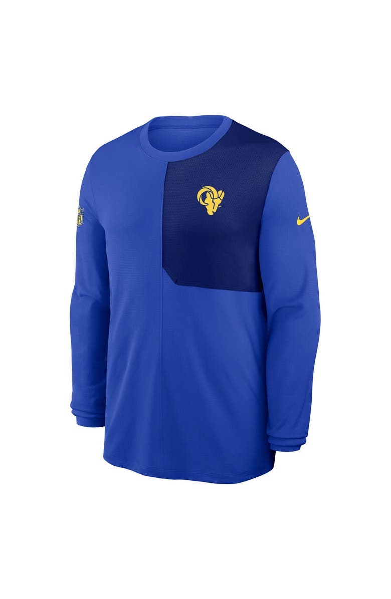 Nike Men's Nike Royal Los Angeles Rams Sideline Coach UV Dri-FIT Long Sleeve Shirt, Alternate, color, Royal