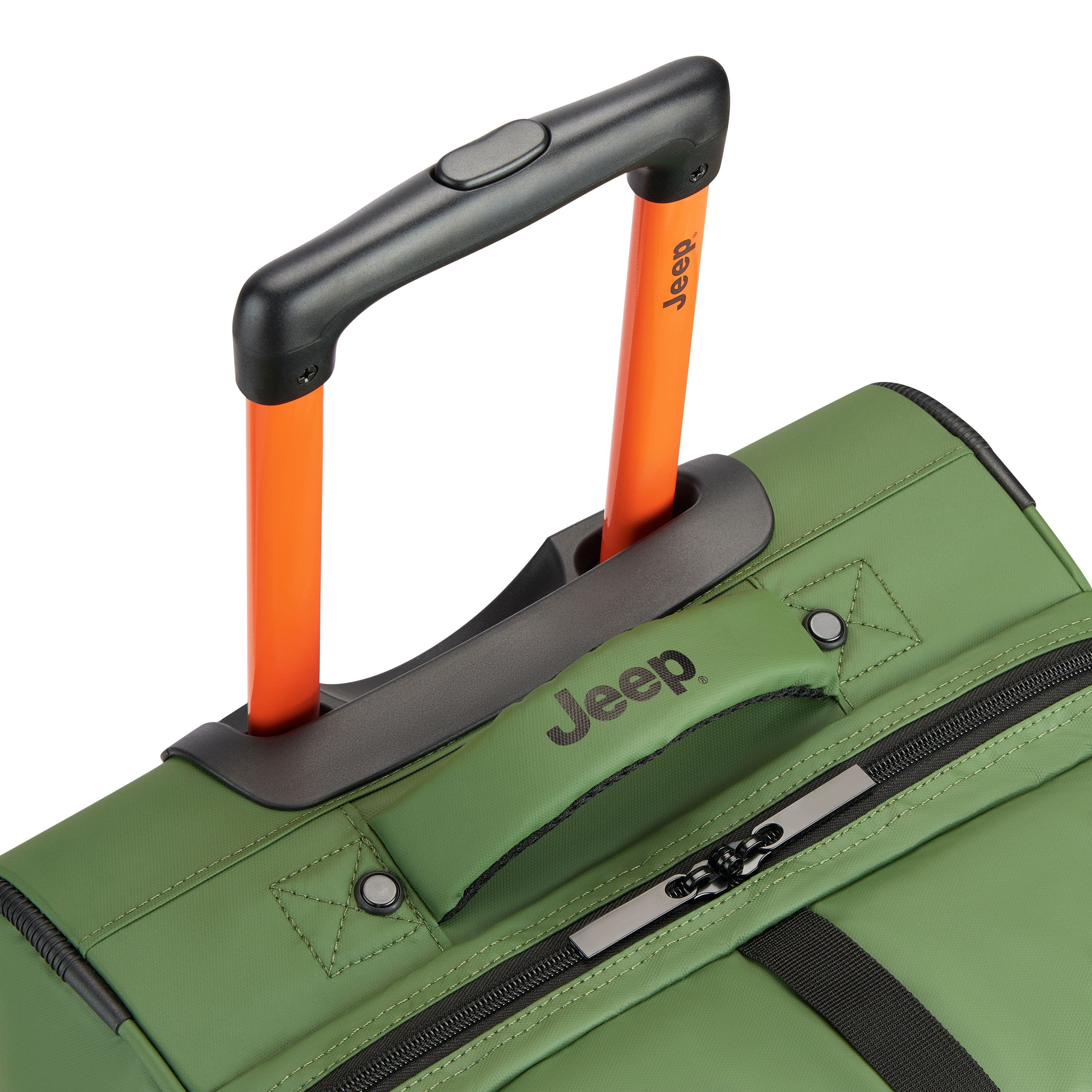 JS006B 27 Inch Two Wheel Rolling Travel Duffle Bag, Alternate, color, Elm Green