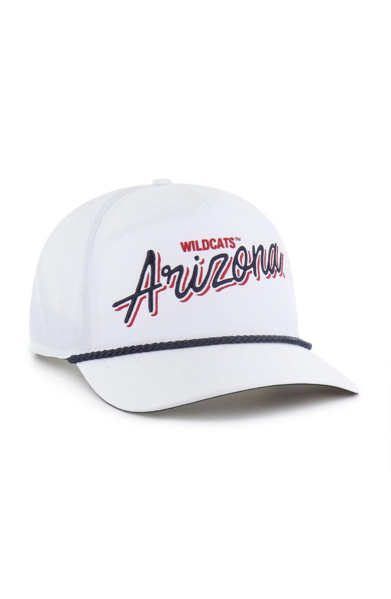 '47 Men's '47 White Arizona Wildcats Fairway Hitch Adjustable Hat, Alternate, color, White
