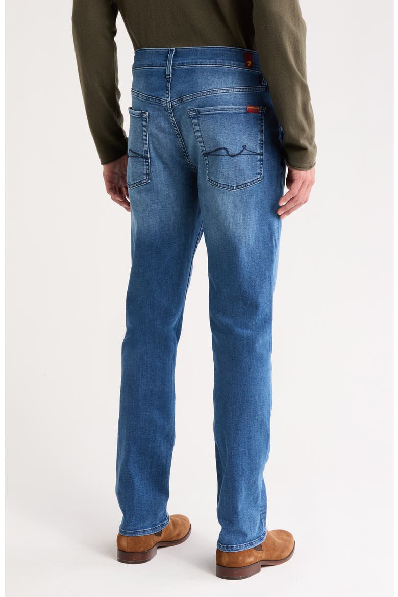 Squiggle Stretch Straight Leg Jeans, Alternate, color, BERNA