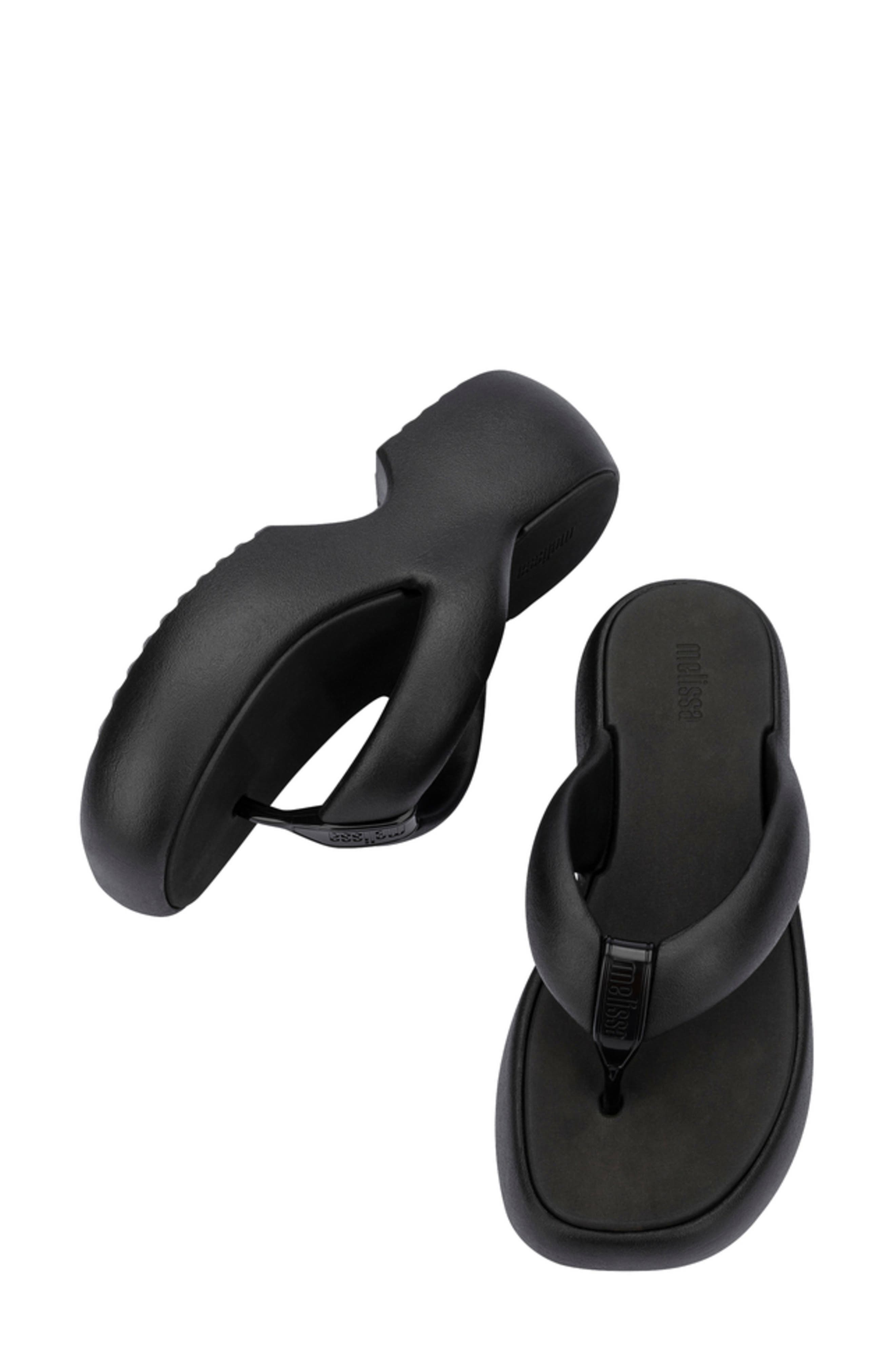 Melissa Free Fuzzy Water Resistant Platform Flip Flip, Alternate, color, 