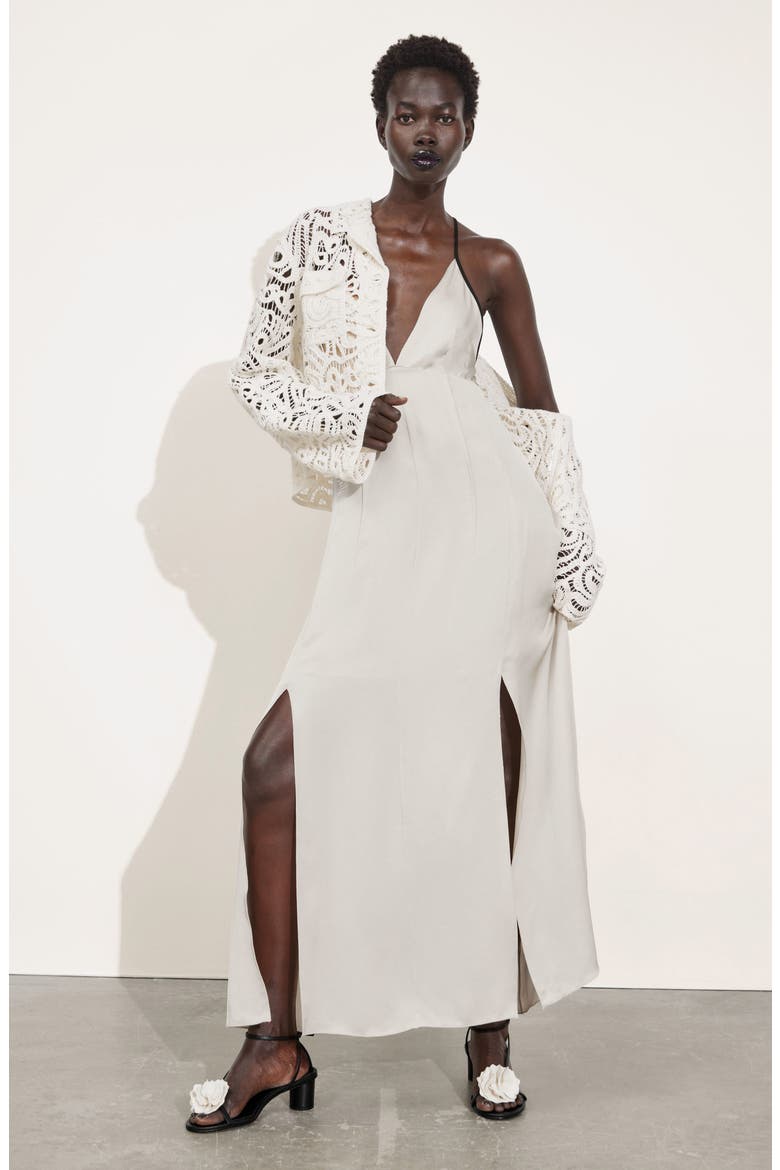 Lourdess Cotton Lace Jacket, Alternate, color, WHITE DUSTY LIGHT