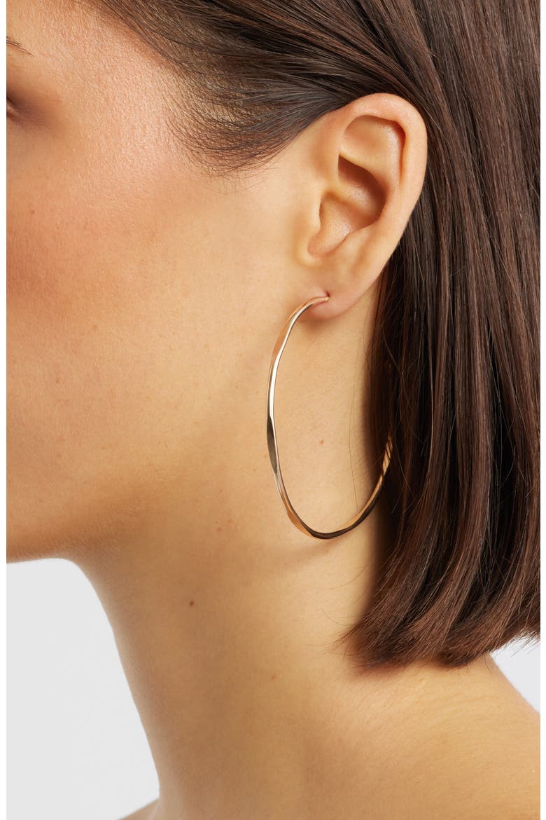 Large Loom Hoop Earrings, Alternate, color, GOLD FILL