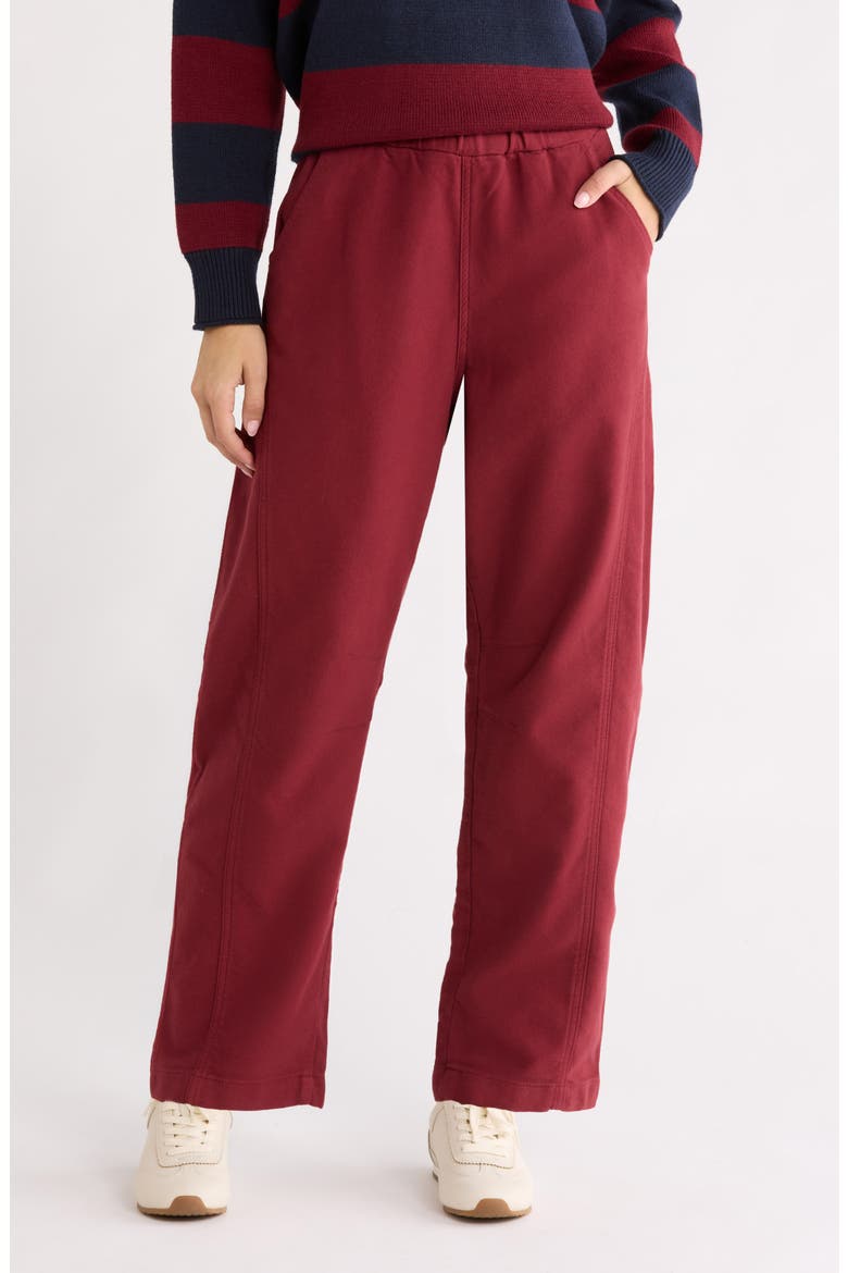 Jessie Barrel Leg Pants, Main, color, CRIMSON