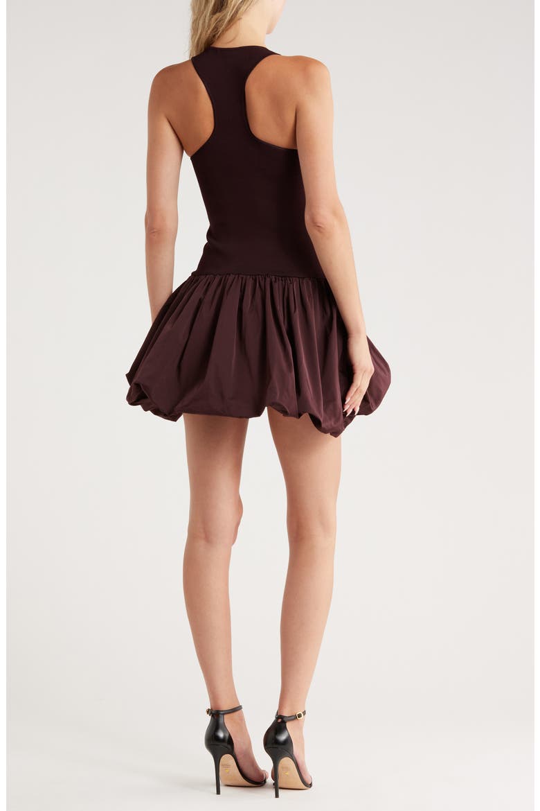 Eloise Sleeveless Bubble Hem Minidress, Alternate, color, CHOCOLATE PLUM