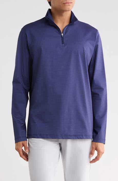 Stretch Cotton Quarter Zip Pullover
