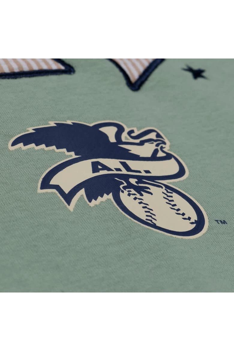 Men's Mitchell & Ness Green New York Yankees Yacht Rock Fleece Sweatshirt, Alternate, color, Green