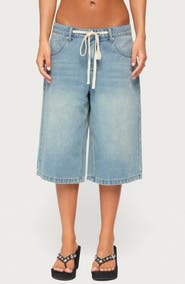 EDIKTED Jaci Drawstring Bermuda Shorts