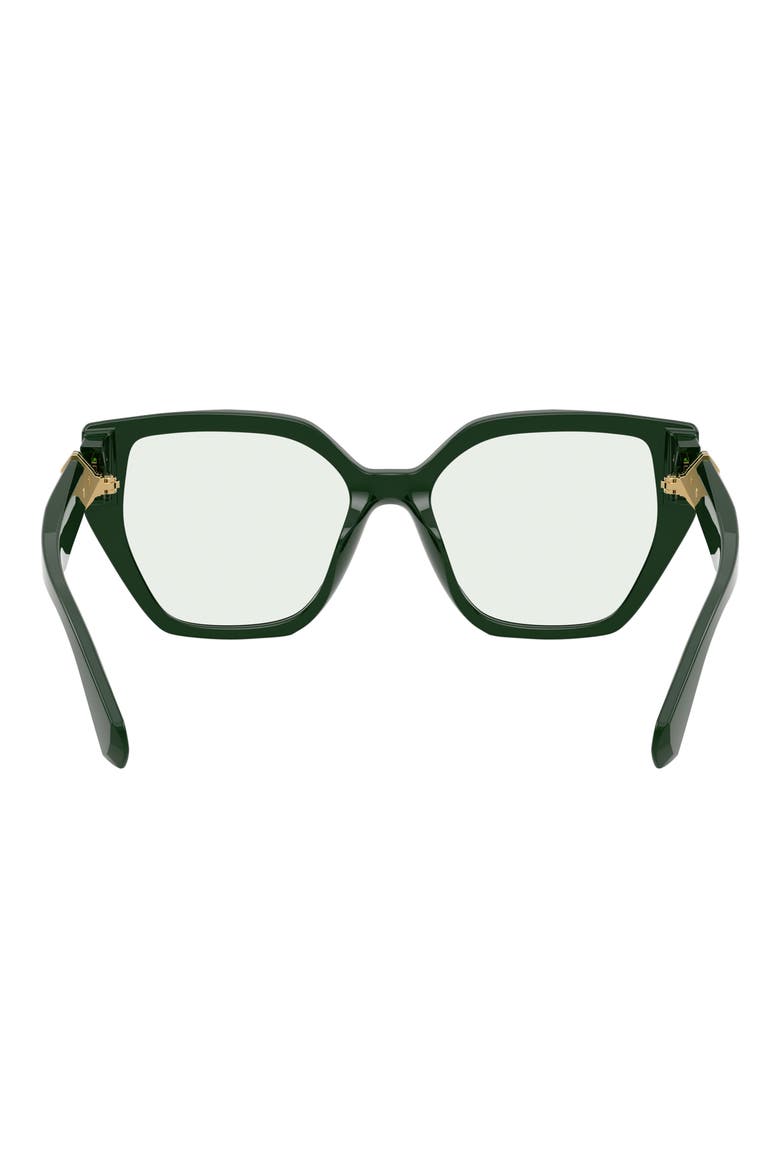 56mm Irregular Sunglasses, Alternate, color, DARK GREEN / TRANSITION GREEN