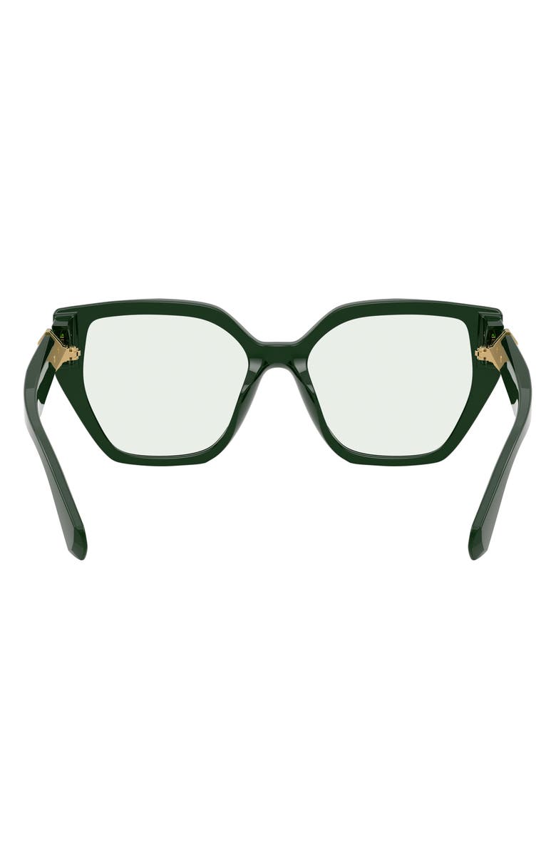 Swarovski 56mm Irregular Sunglasses, Alternate, color, Dark Green / Transition Green