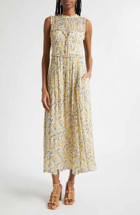 Kasia Floral Silk Midi Dress