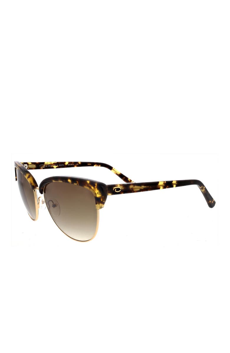 Oscar de la Renta 57mm Modern Cat Eye Sunglasses, Main, color,