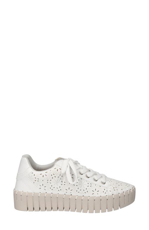 Easy Street Women's Retta Comfort Platform Sneakers In White