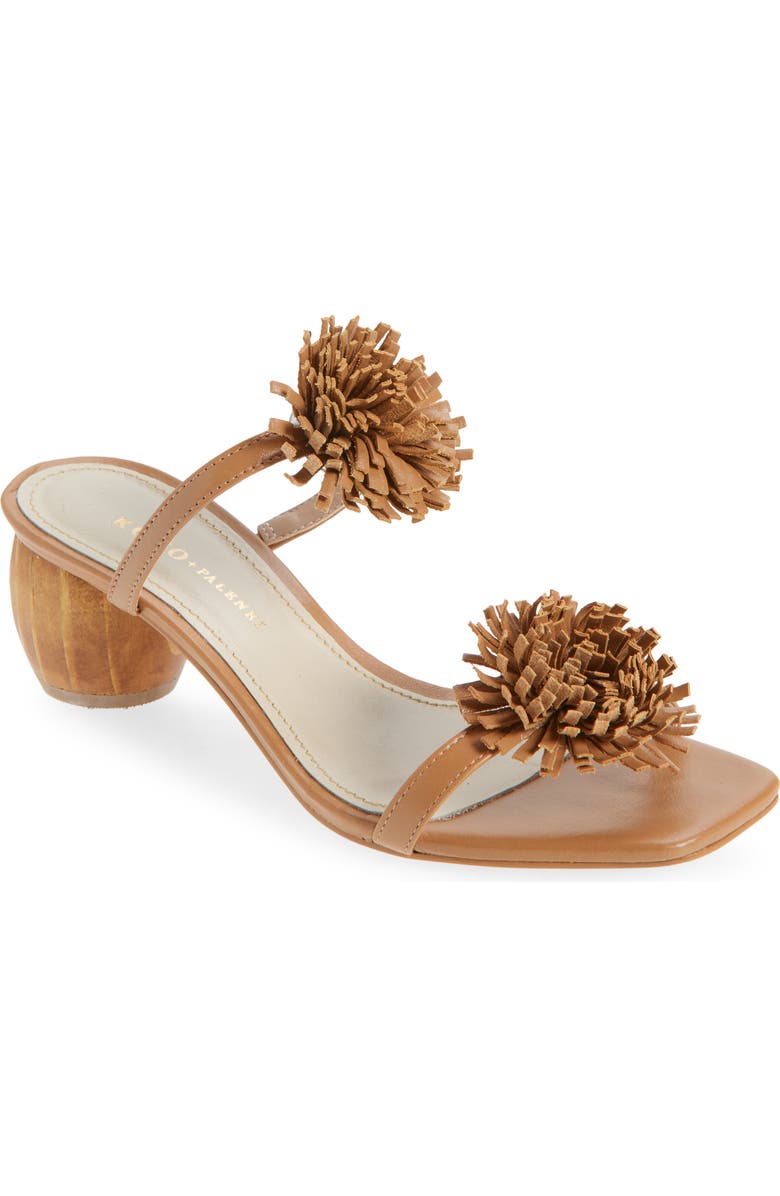 KOKO + PALENKI Aliza Slide Sandal, Main, color, Tan Leather