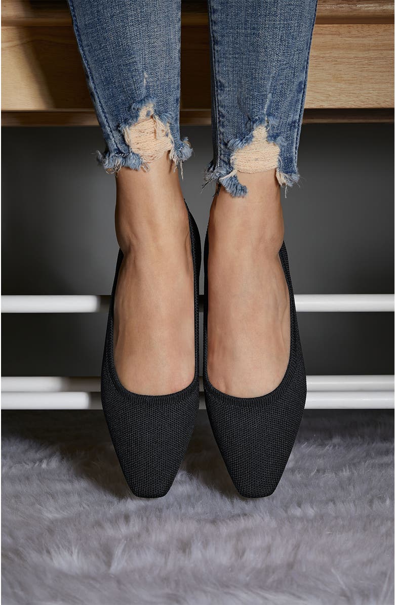 VIVAIA Mini Square-Toe Flats, Alternate, color, Black