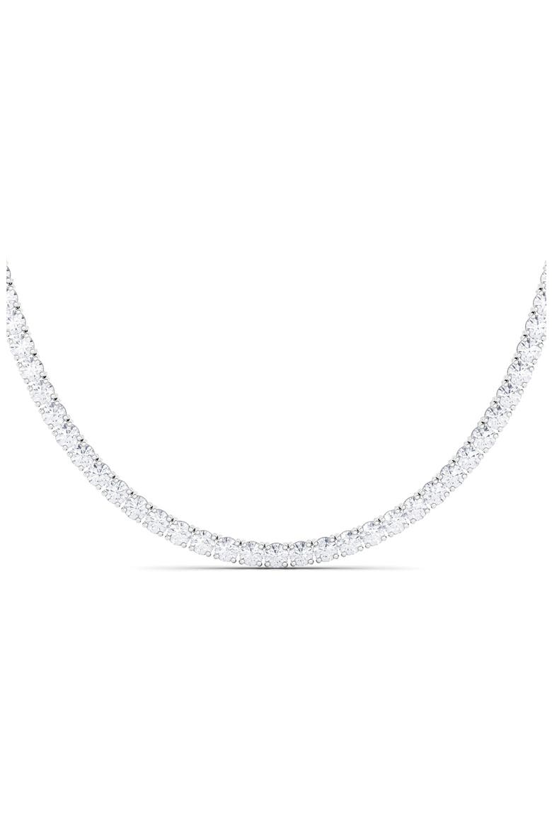 Lab Created Diamond Tennis Necklace, Alternate, color, 18K WHITE GOLD