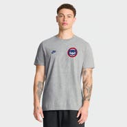 Nike Men's Nike Heather Gray Chicago Cubs Cooperstown 2-Hit T-Shirt
