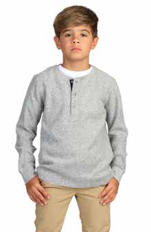 TailorByrd Kids' Heathered Henley