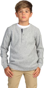 TailorByrd Kids' Heathered Henley