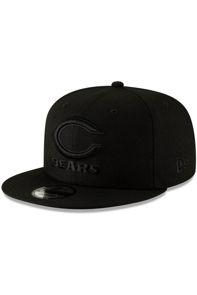 Men's New Era Black Chicago Bears 9FIFTY Adjustable Snapback Hat, Main, color, BLACK