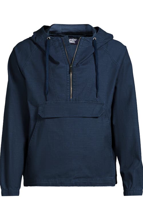 Lands' End Ripstop Anorak In Blue