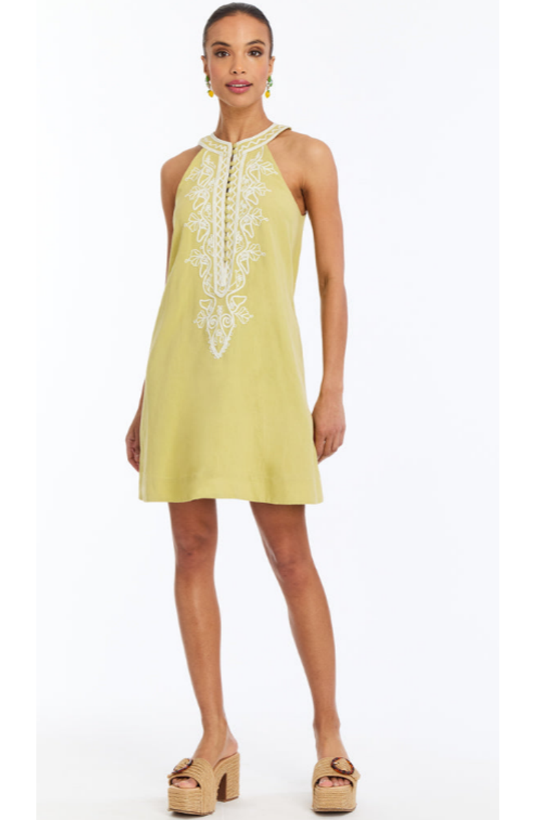 Mestiza New York Merida Mini Dress, Main, color, Yellow