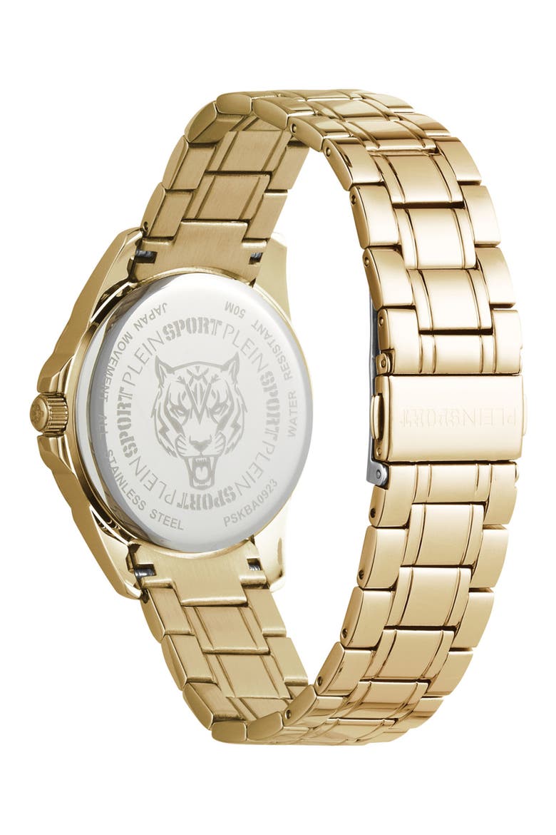 Glam Bracelet Watch, Alternate, color, GOLD